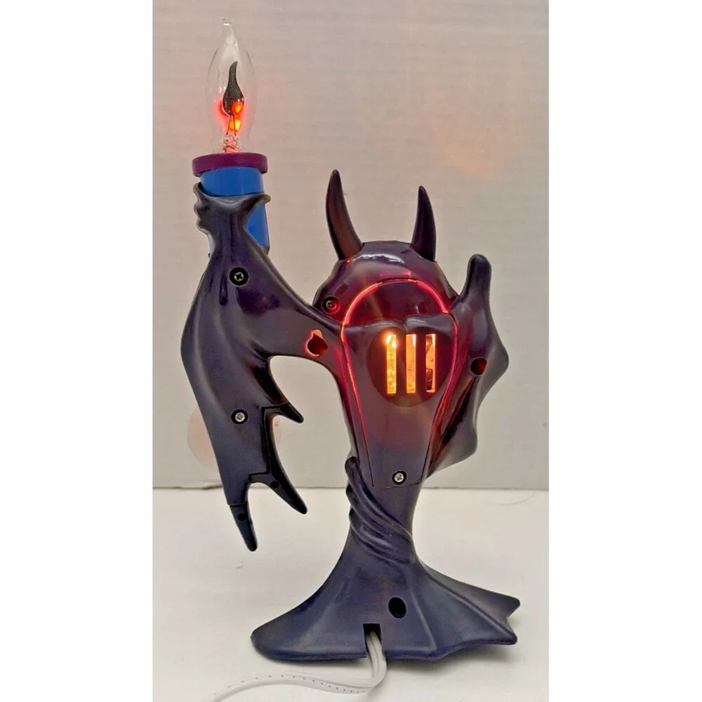 Vintage 1997 Trendmasters HallowScream Haunted Bat Candelabra Window Light w/box